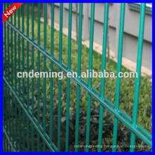 2015 new garden fence pvc coating double horizontal welded mesh fence (25 years factory)